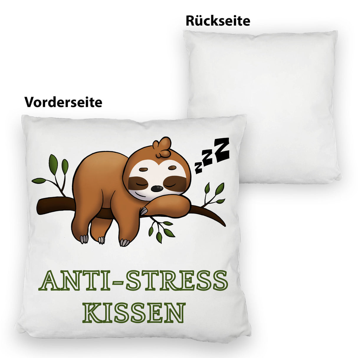 Anti-Stress Kissen mit schlafendem Faultier