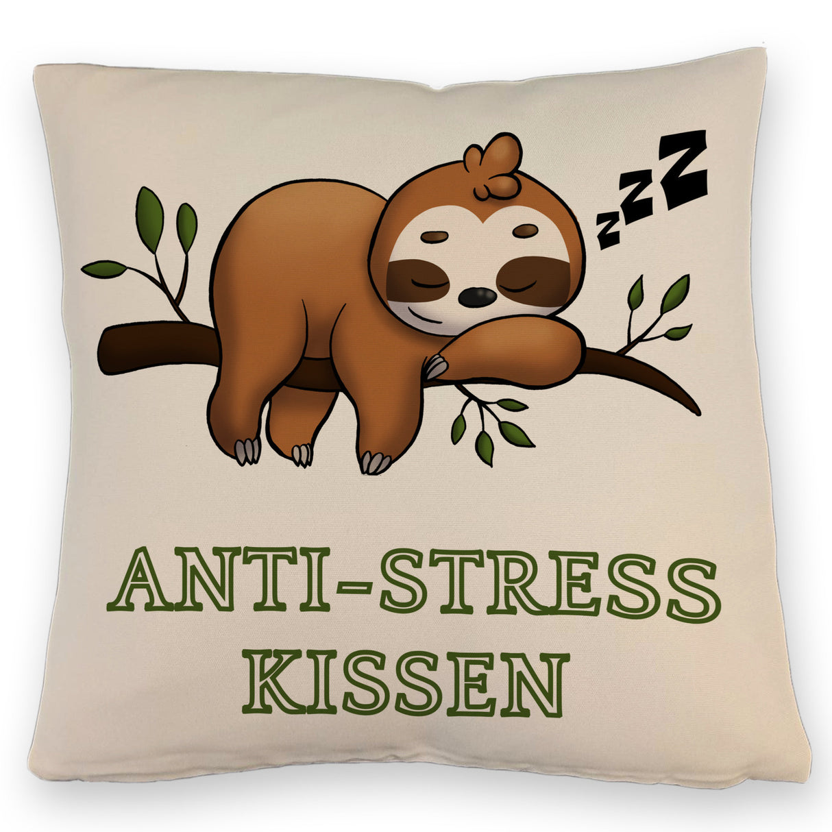 Anti-Stress Kissen mit schlafendem Faultier