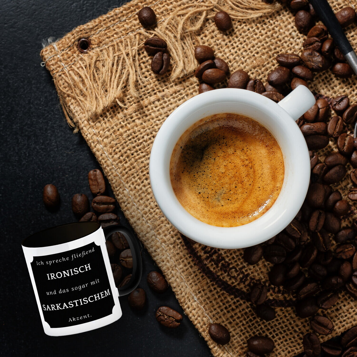 Ich spreche fließend Ironisch Kaffeebecher mit Spruch