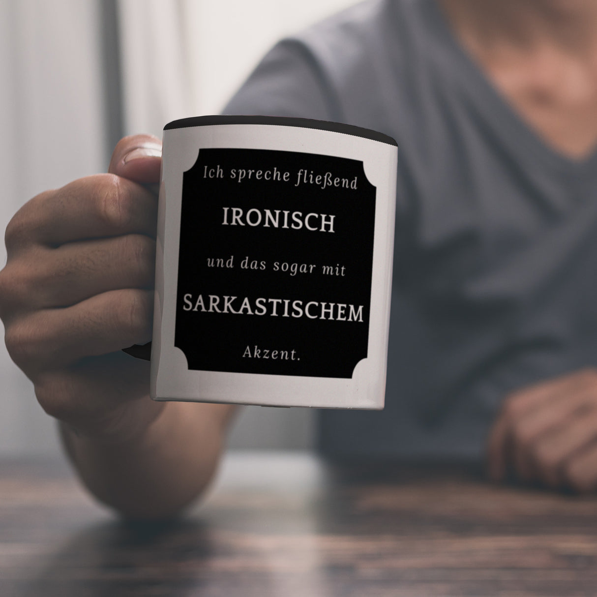 Ich spreche fließend Ironisch Kaffeebecher mit Spruch