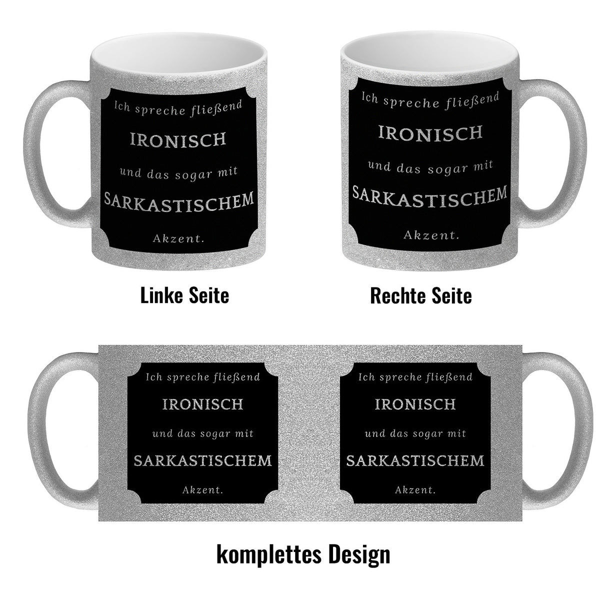Ich spreche fließend Ironisch Kaffeebecher mit Spruch