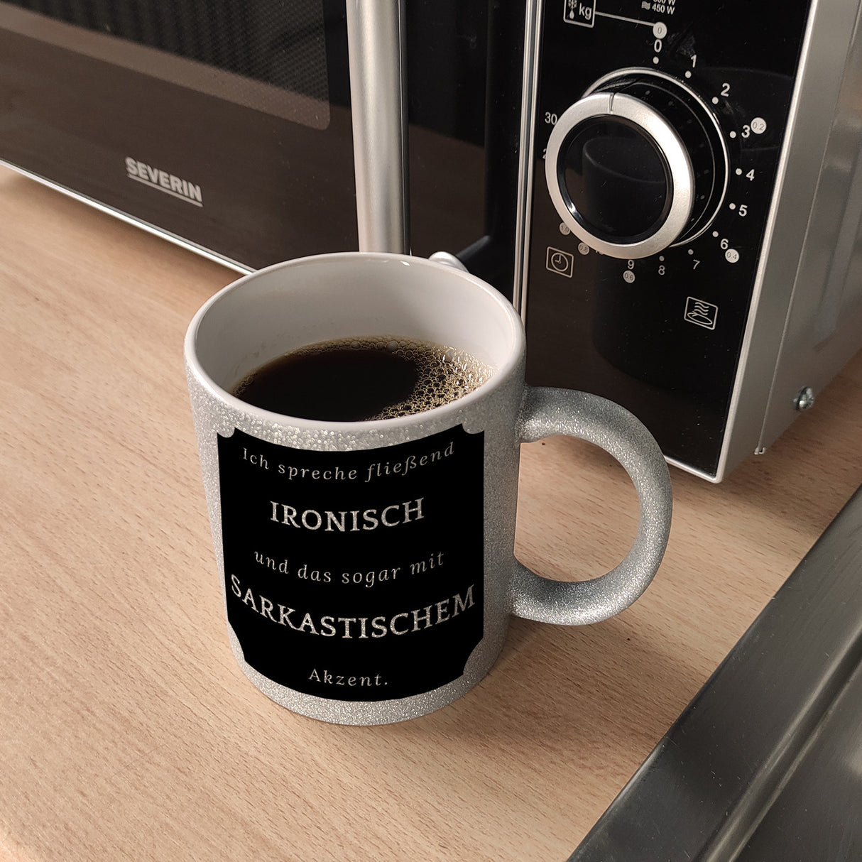 Ich spreche fließend Ironisch Kaffeebecher mit Spruch
