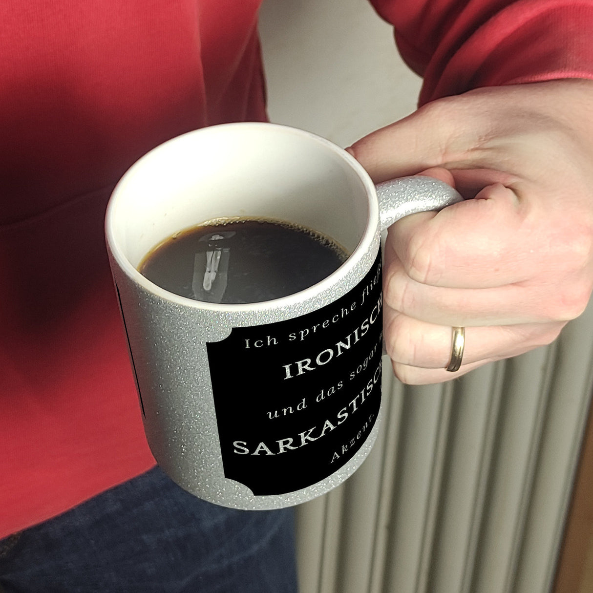 Ich spreche fließend Ironisch Kaffeebecher mit Spruch