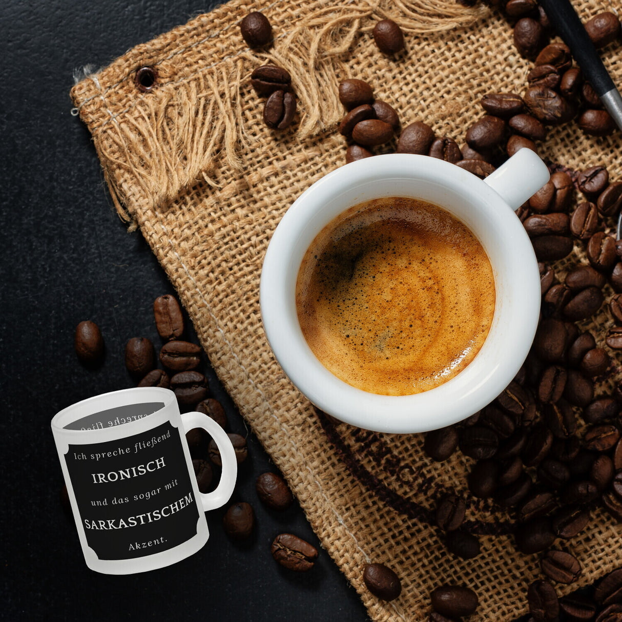 Ich spreche fließend Ironisch Kaffeebecher mit Spruch