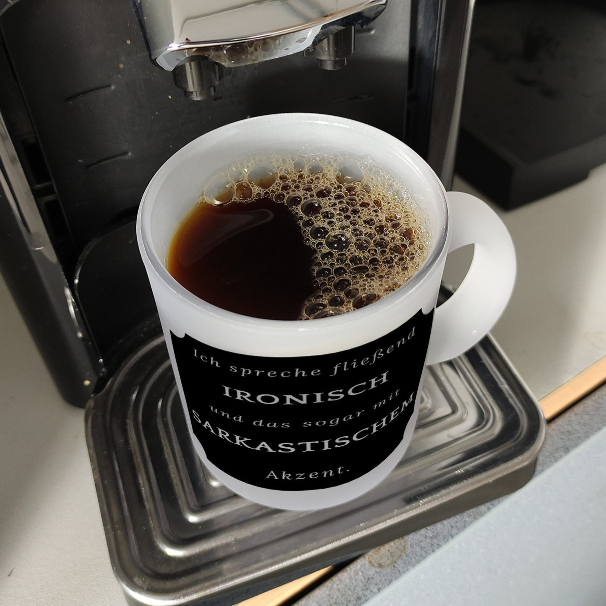 Ich spreche fließend Ironisch Kaffeebecher mit Spruch