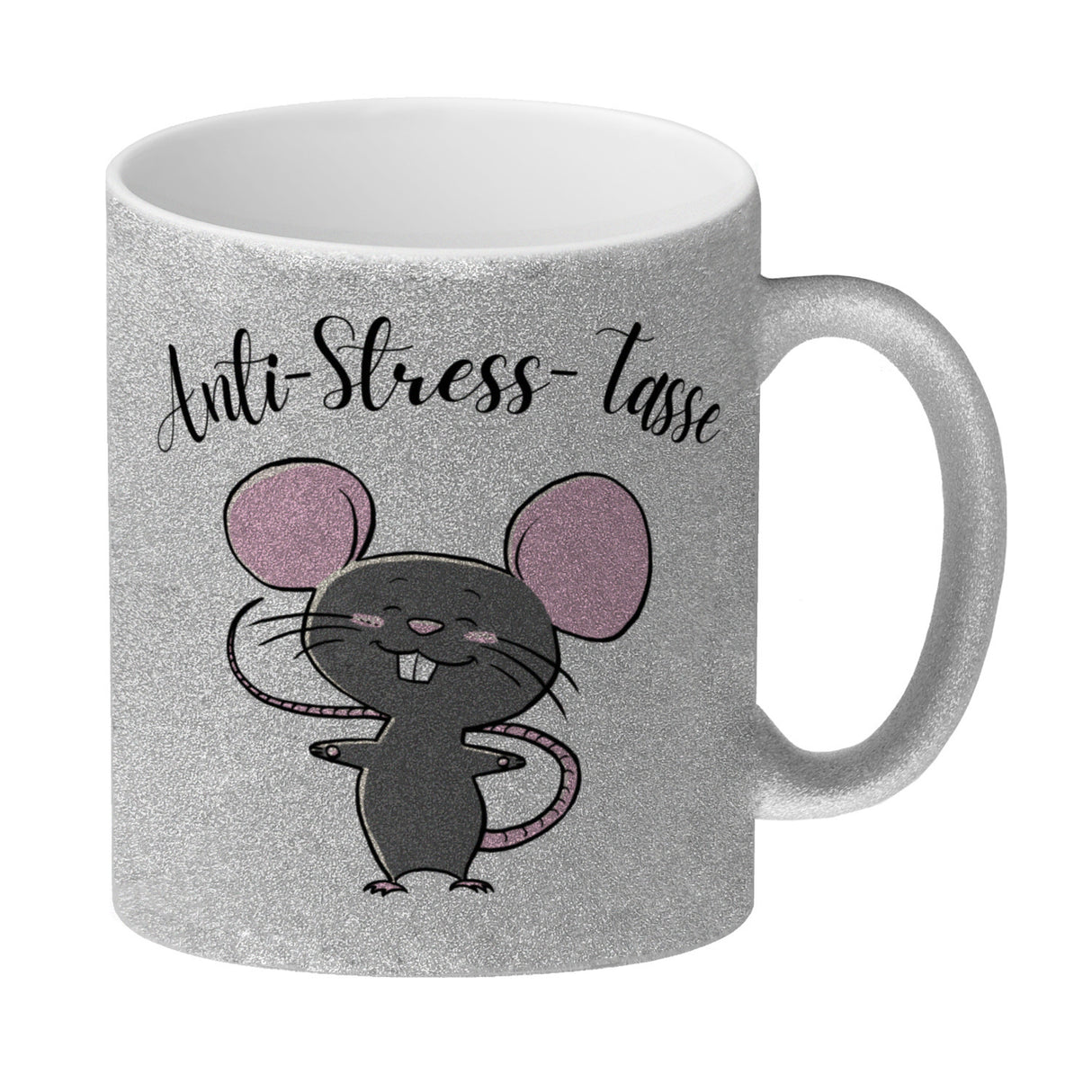 Anti-Stress Maus Kaffeebecher mit Spruch