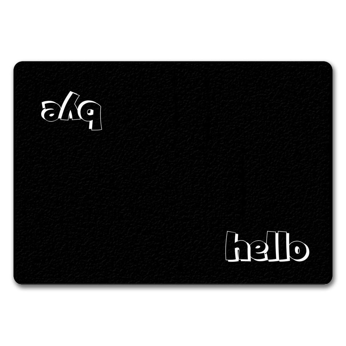 Hello Fußmatte in 35x50 cm mit Spruch hello bye