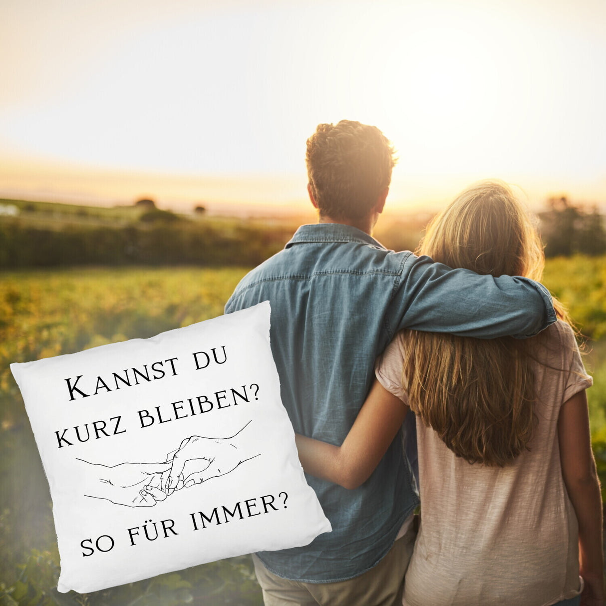 Für immer Kissen mit Spruch