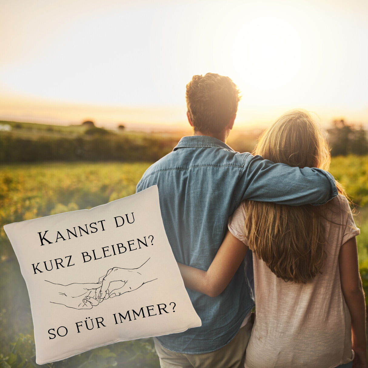 Für immer Kissen mit Spruch