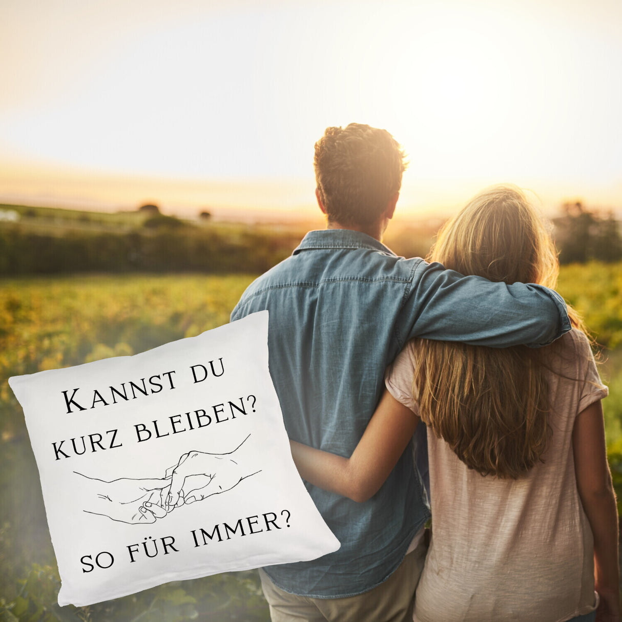 Für immer Kissen mit Spruch
