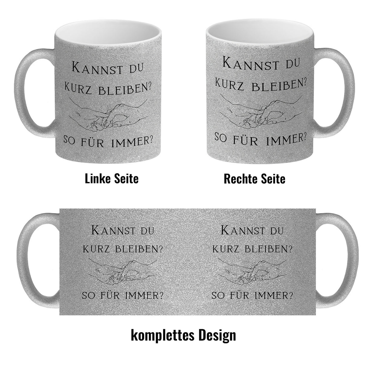 Für immer Kaffeebecher mit Spruch