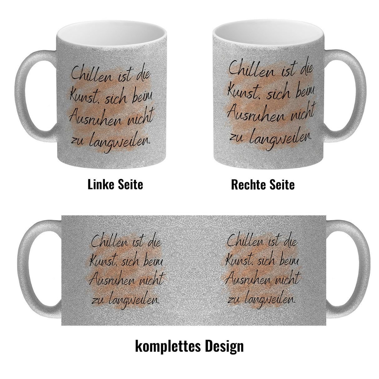 Chillen Kaffeebecher mit Spruch