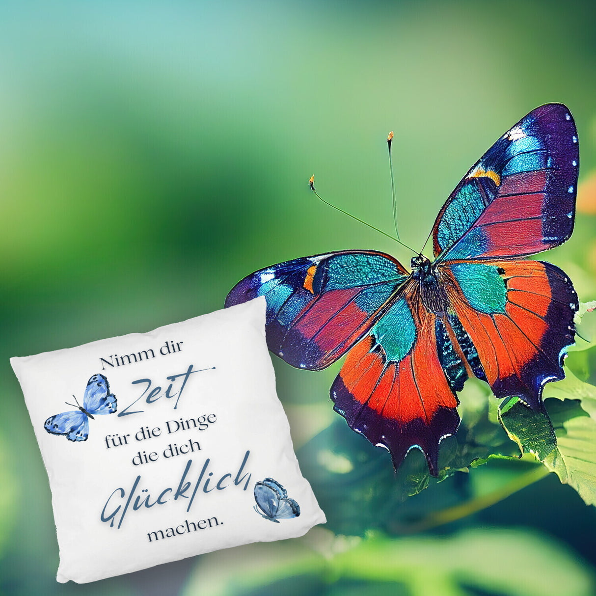 Nimm dir Zeit Kissen mit Spruch