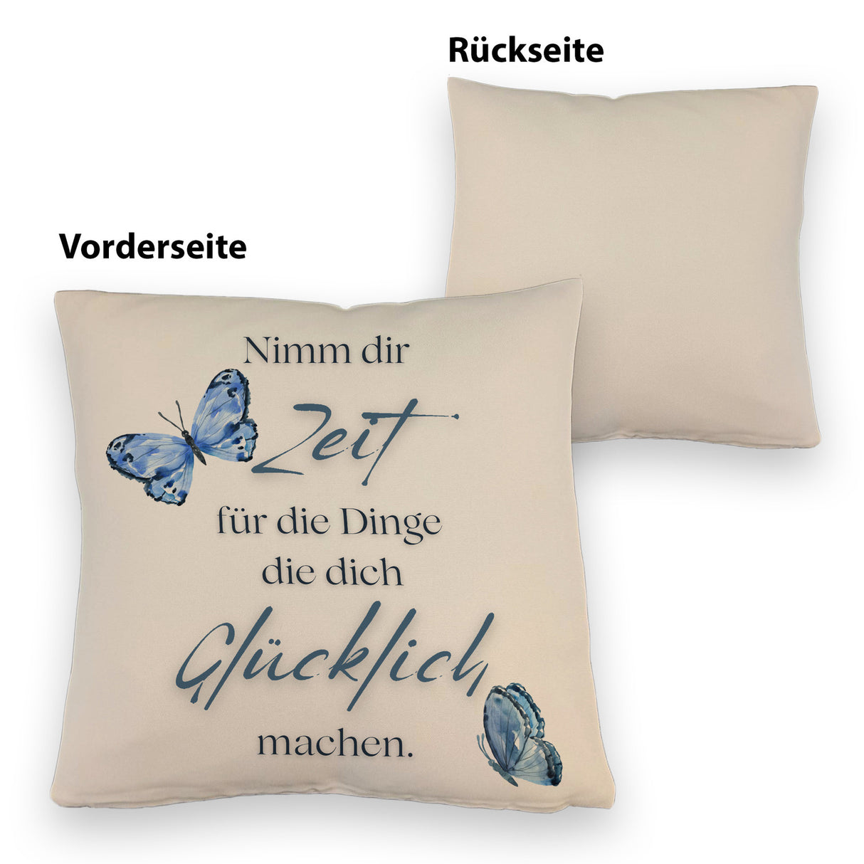 Nimm dir Zeit Kissen mit Spruch