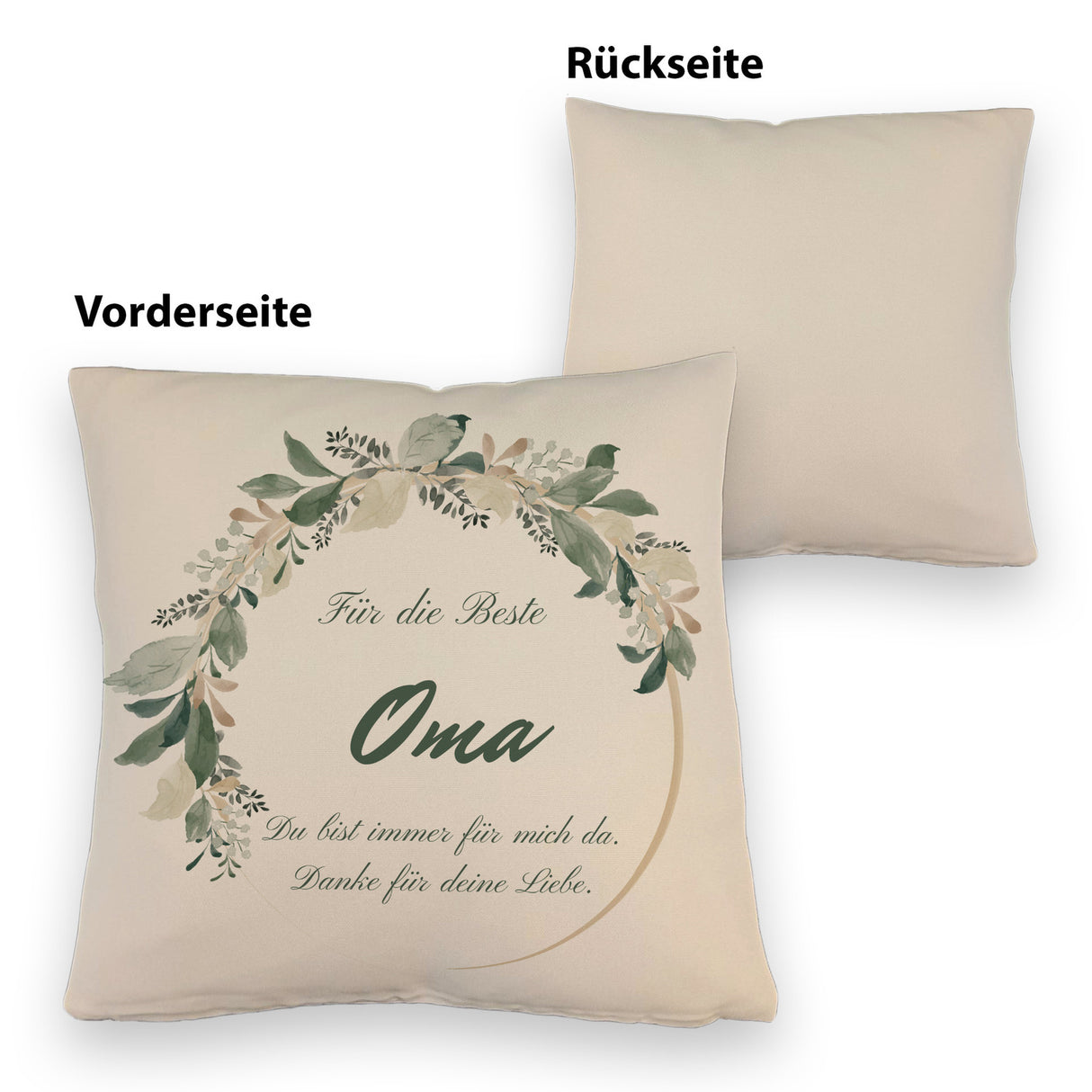 Für die beste Oma Kissen mit Spruch Du bist immer für mich da