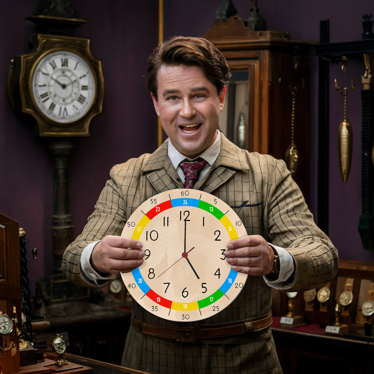 Lernuhr für Kinder Wanduhr