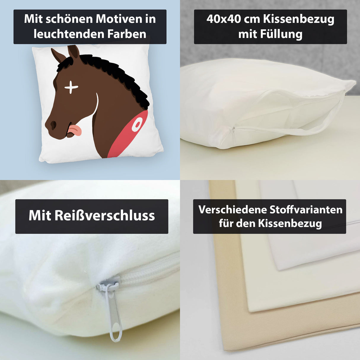 Pferdekopf Mafia Kissen