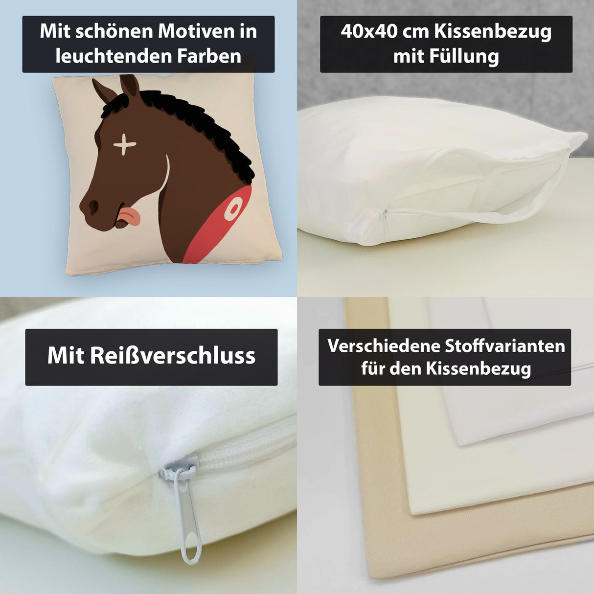 Pferdekopf Mafia Kissen