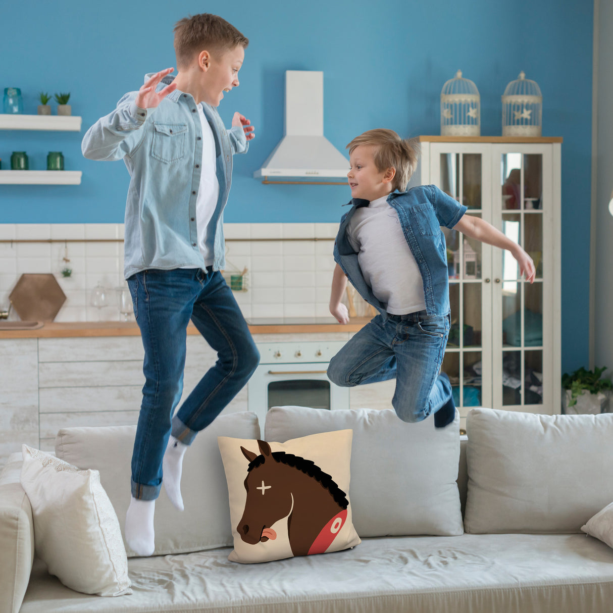 Pferdekopf Mafia Kissen