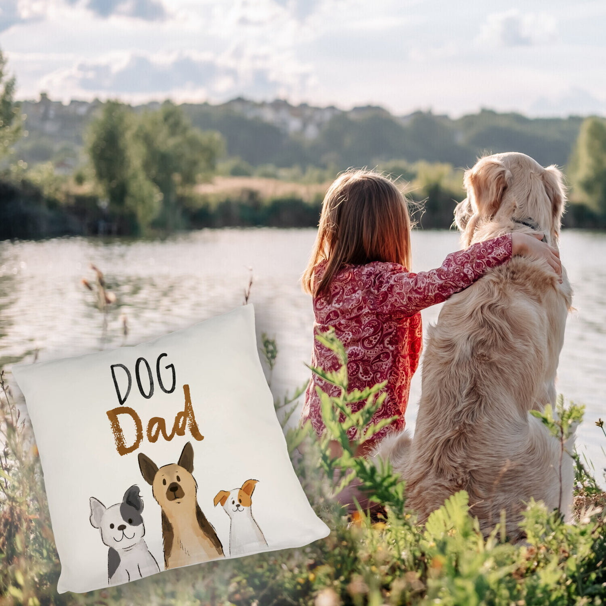 Dog Mom Kissen mit Spruch