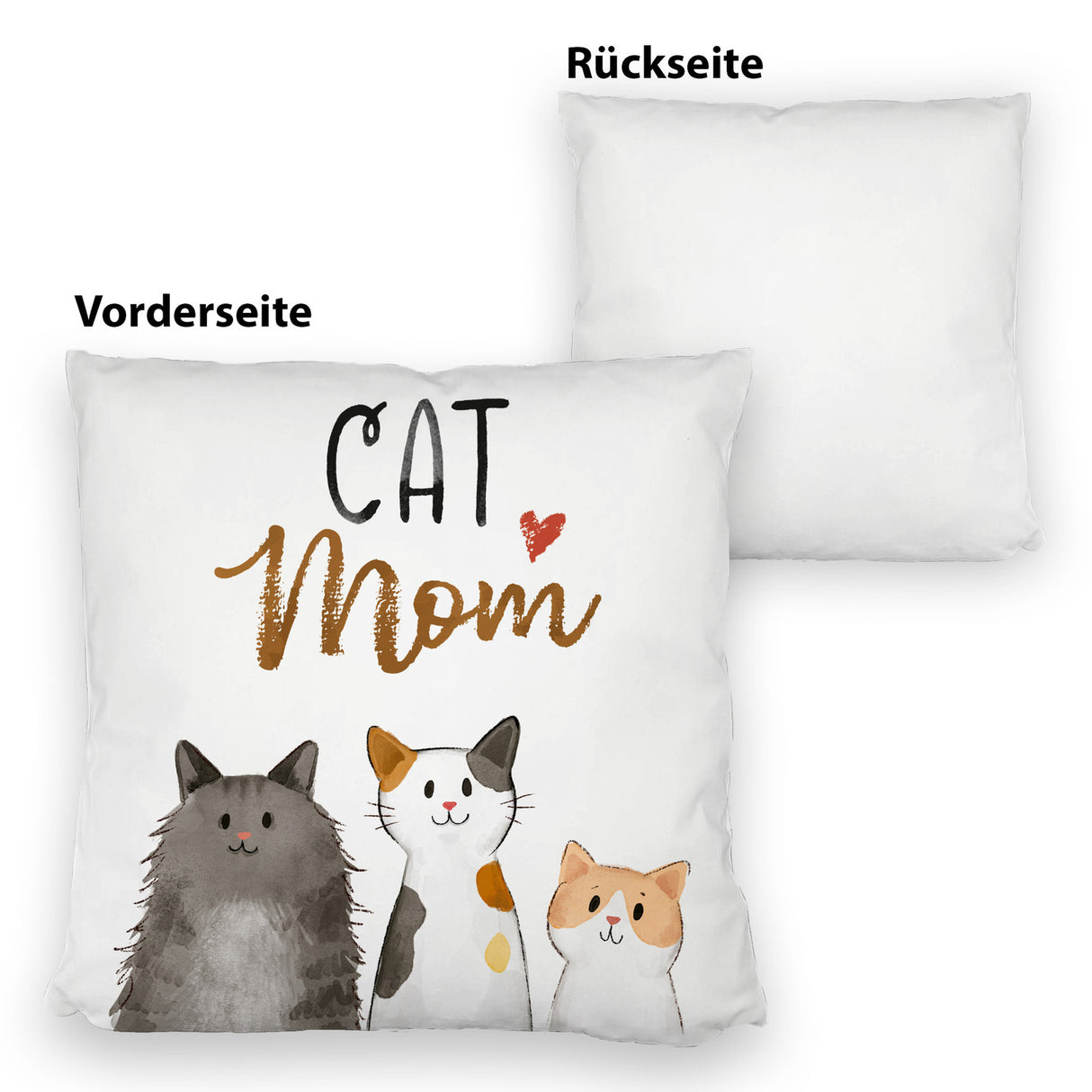 Cat Mom Kissen mit Spruch
