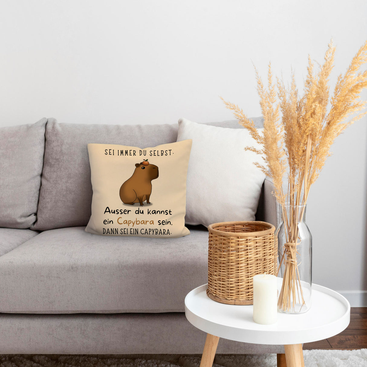 Sei immer du selbst - ausser du kannst ein Capybara sein Kissen
