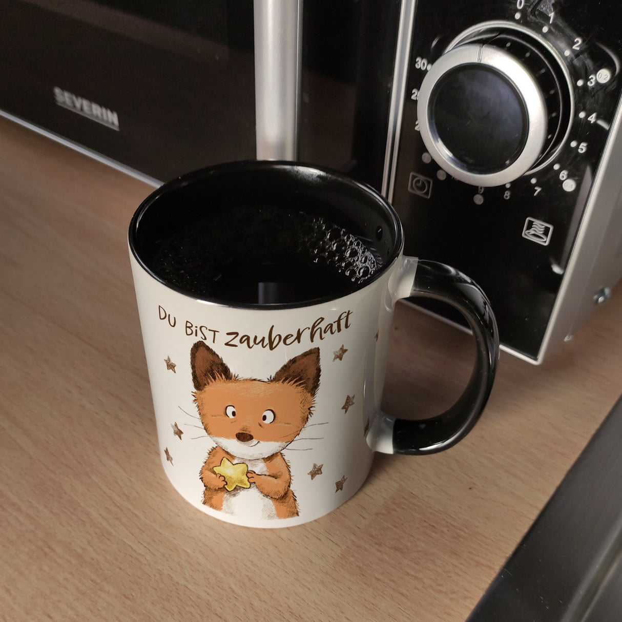 Fuchs Kaffeebecher mit Spruch Du bist zauberhaft