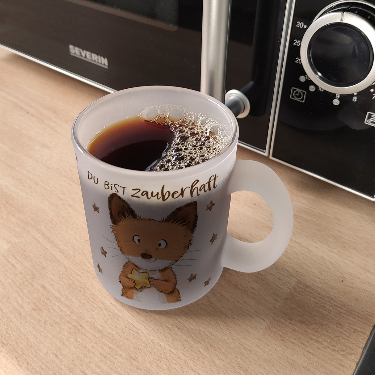 Fuchs Kaffeebecher mit Spruch Du bist zauberhaft