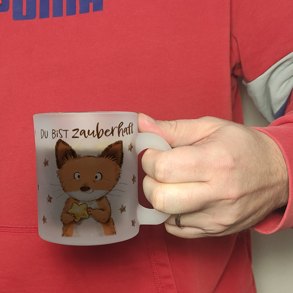 Fuchs Kaffeebecher mit Spruch Du bist zauberhaft