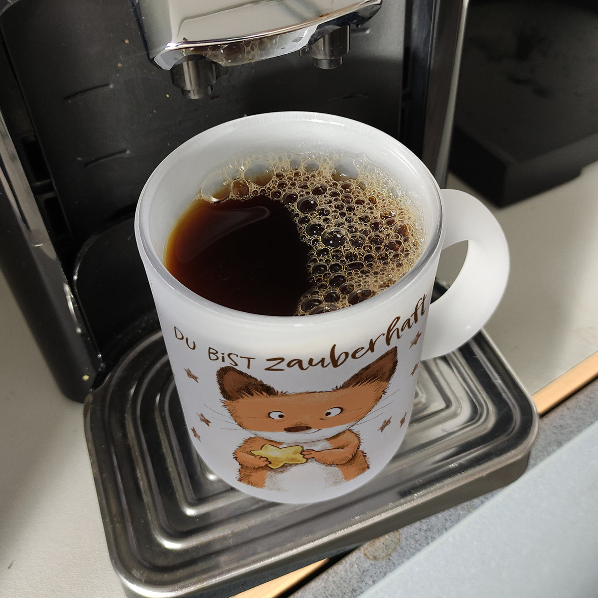 Fuchs Kaffeebecher mit Spruch Du bist zauberhaft