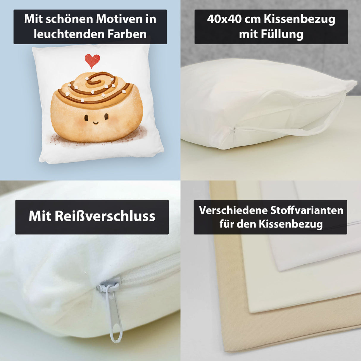 Zimtschnecke Kissen