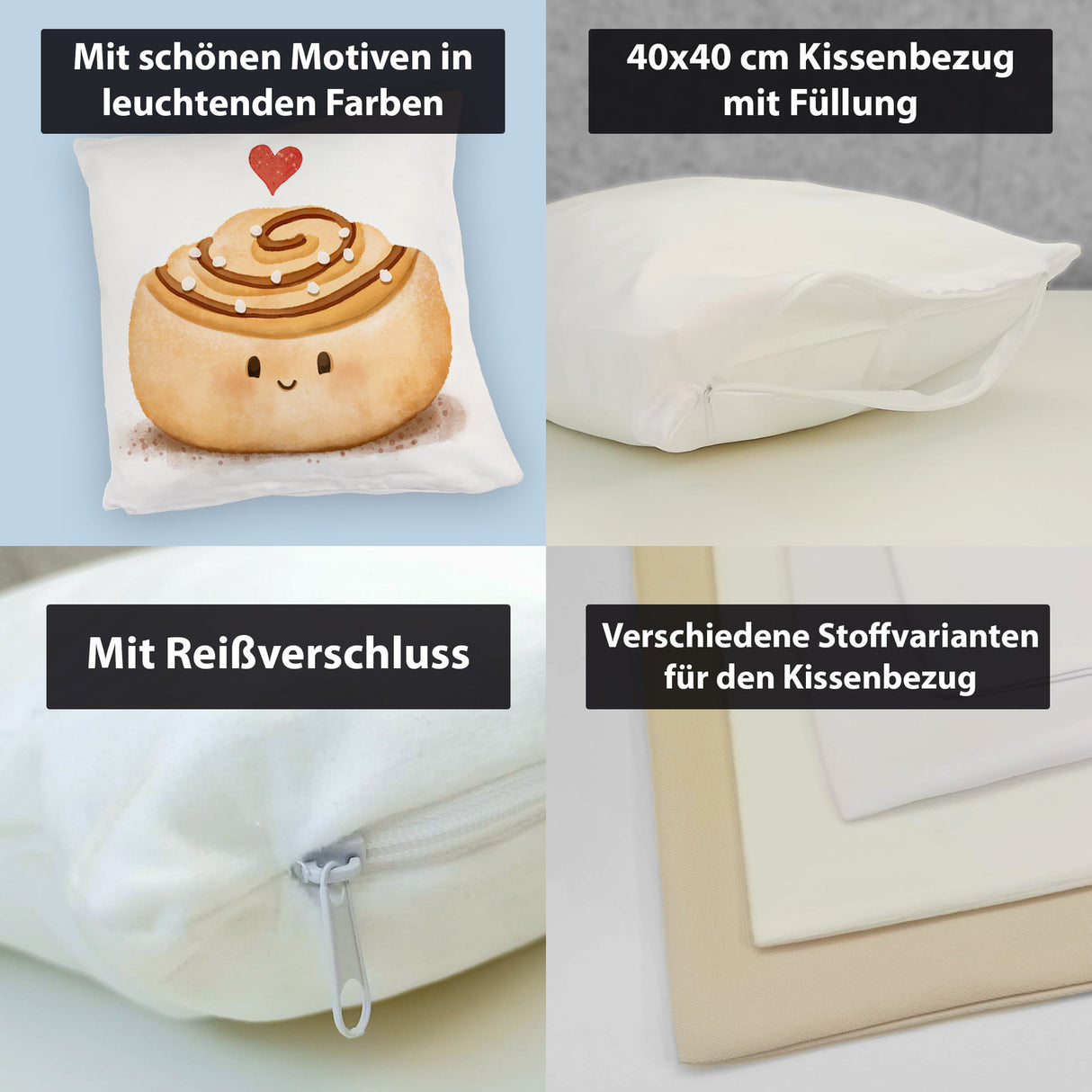 Zimtschnecke Kissen