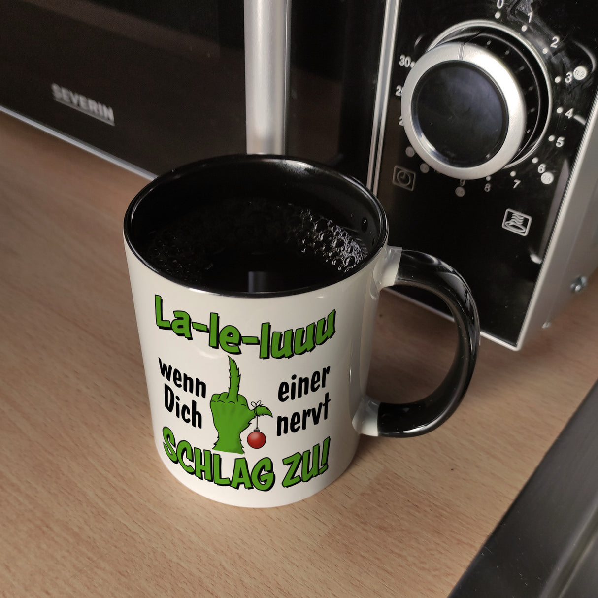 La-le-luuu Kaffeebecher mit Spruch Wenn Dich einer nervt schlag zu