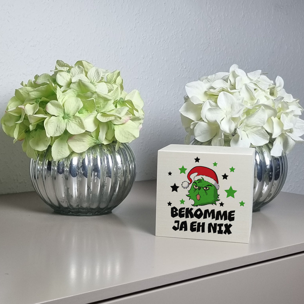 Weihnachtsmuffel Spardose mit Spruch Bekomme ja eh nix