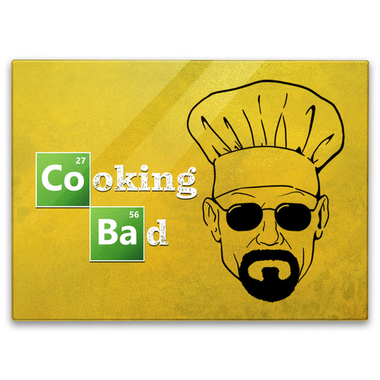 Cooking Bad Schneidebrett aus Glas mit Spruch