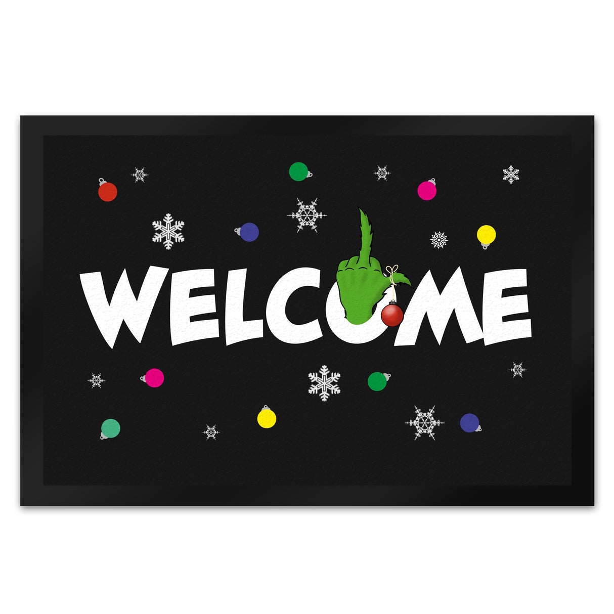 Welcome Fußmatte in 35x50 cm mit Spruch im Winterlook