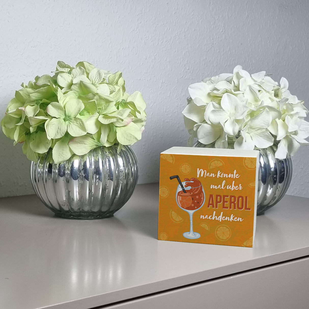 Cocktail Spardose mit Spruch Man könnte mal über Aperol nachdenken