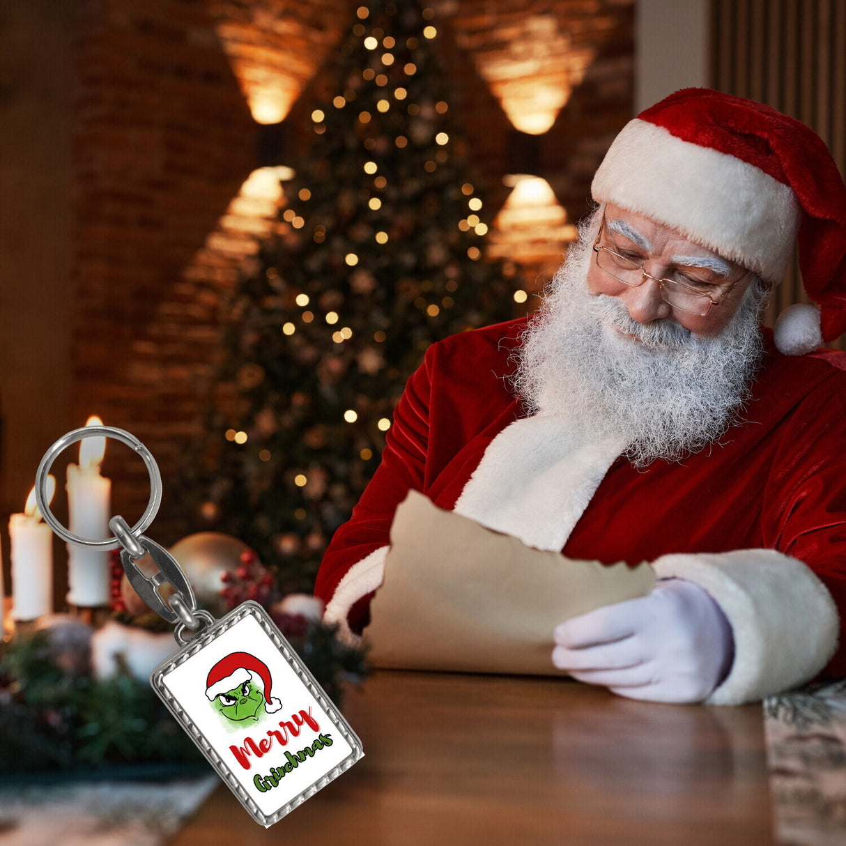 Merry Grinchmas Weihnachtsmuffel Schlüsselanhänger