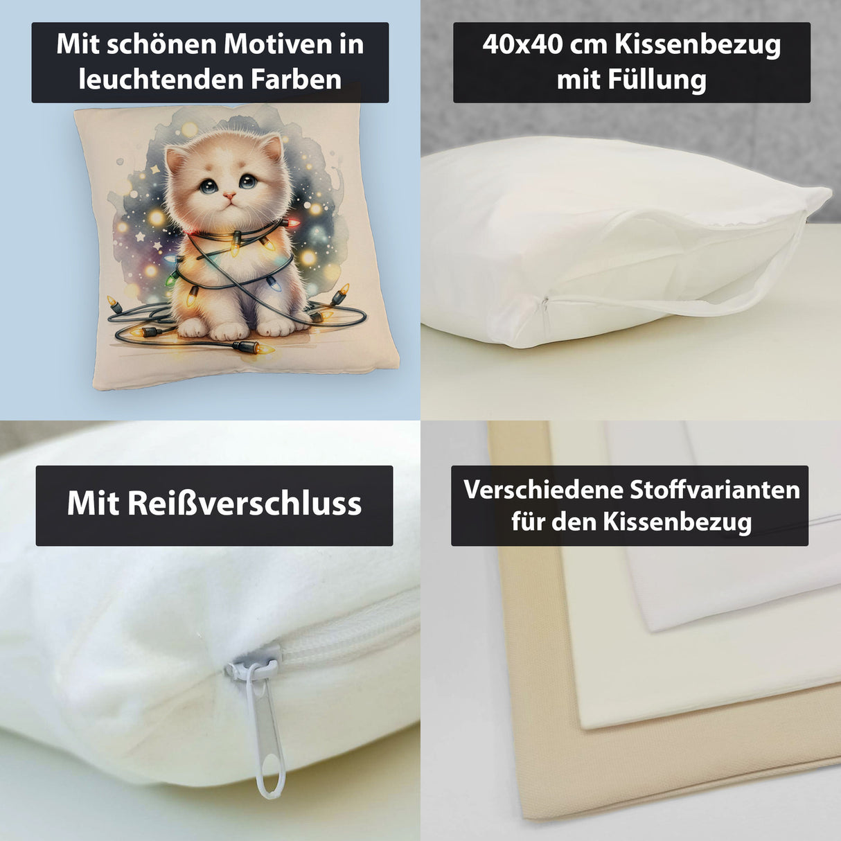 Kuschel Kätzchen Kissen