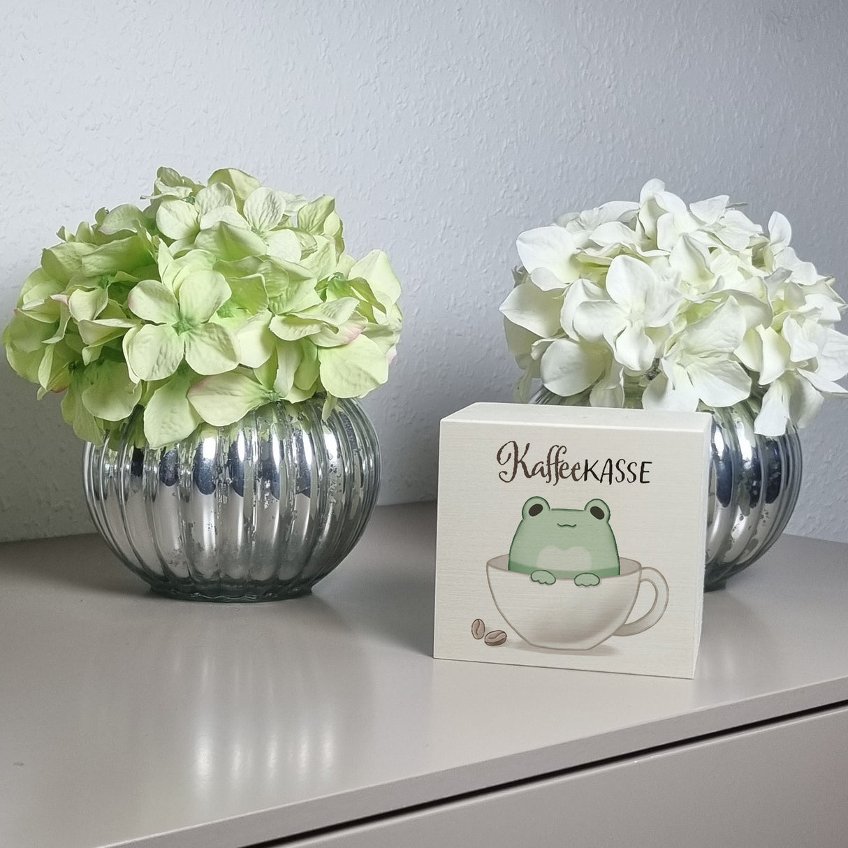 Frosch Spardose mit Spruch Kaffeekasse