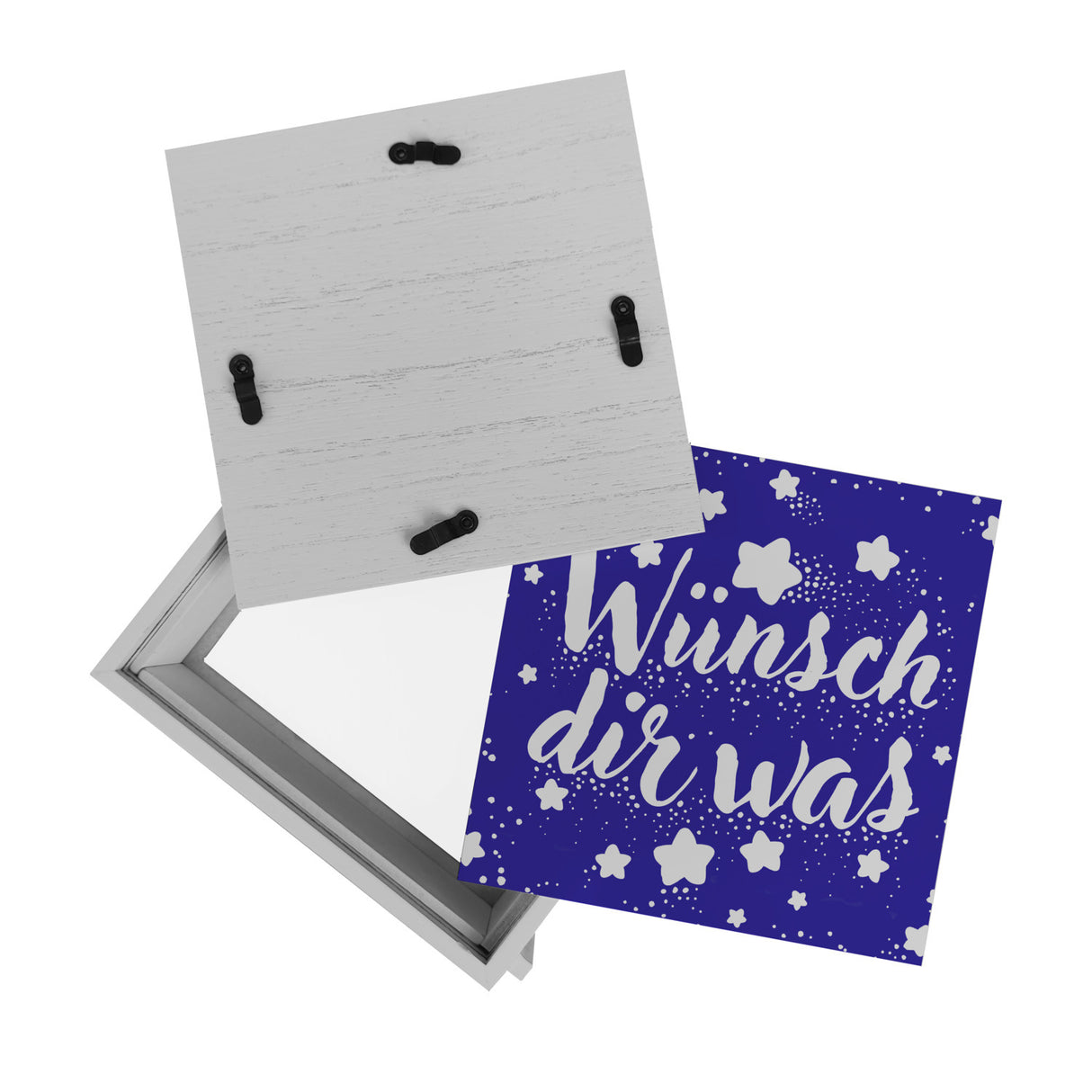 Sternenhimmel Spardose mit Spruch Wünsch dir was
