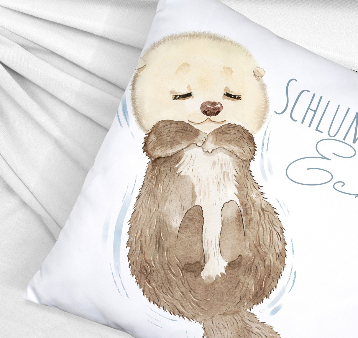 Otter Kissen mit Spruch Schlummerecke