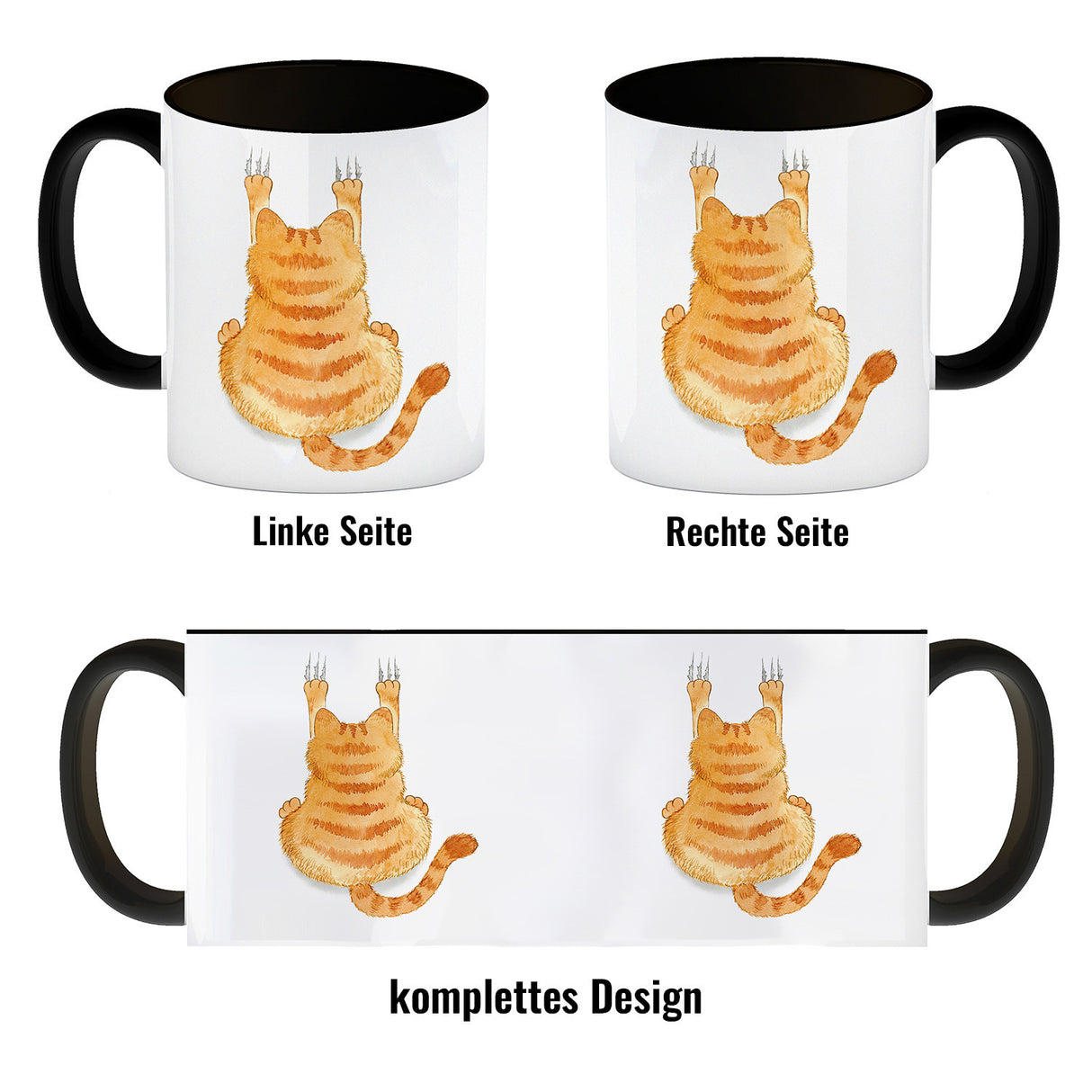 Aggressiver Kater Kaffeebecher