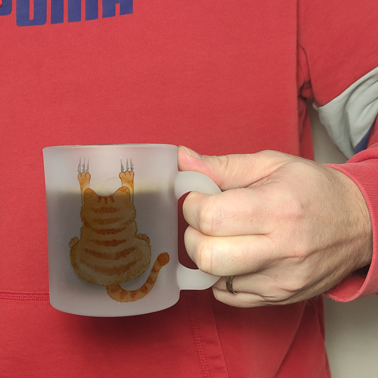 Aggressiver Kater Kaffeebecher