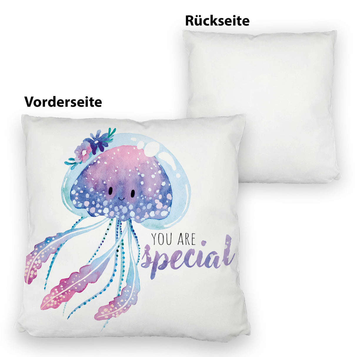 Qualle Kissen mit Spruch You are special