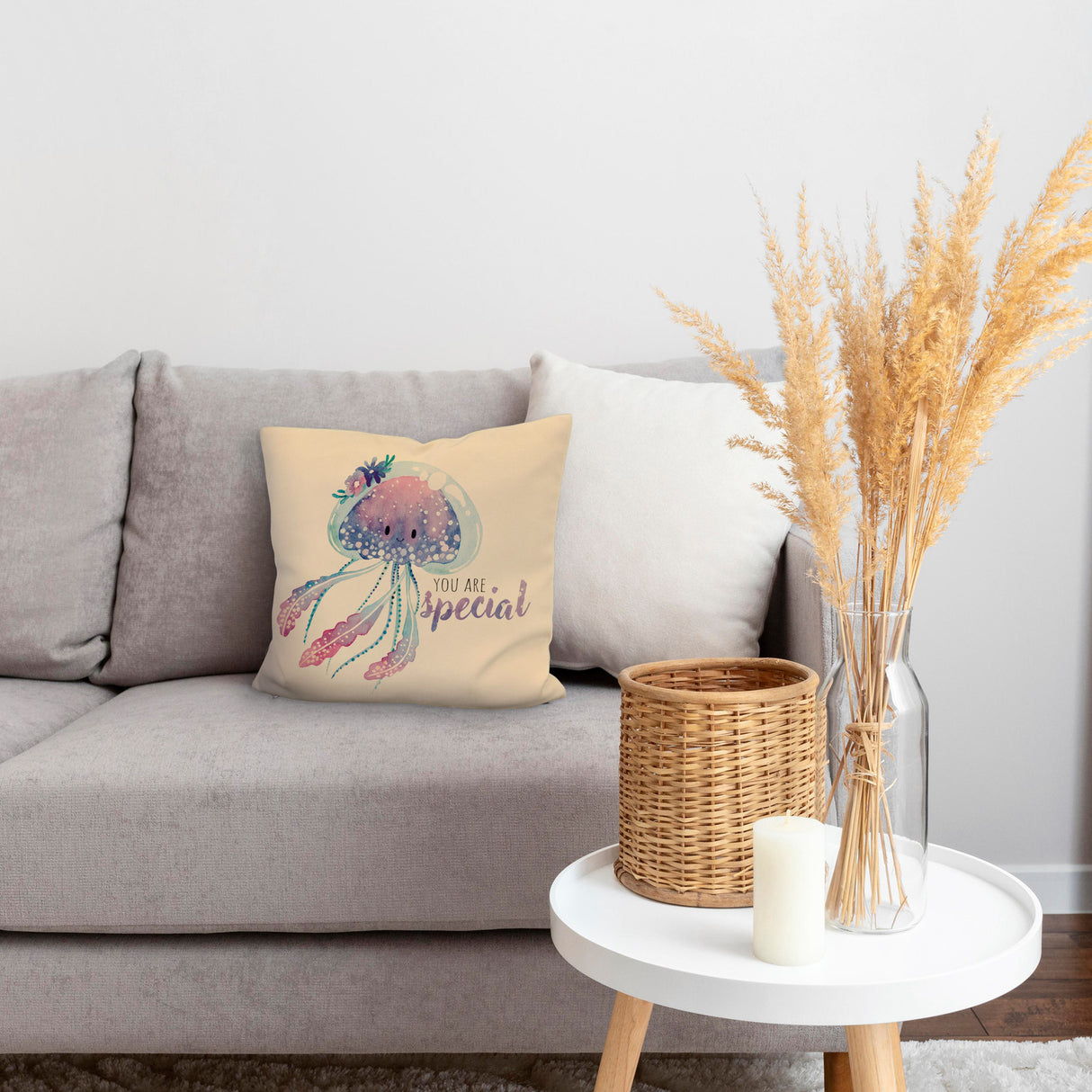 Qualle Kissen mit Spruch You are special