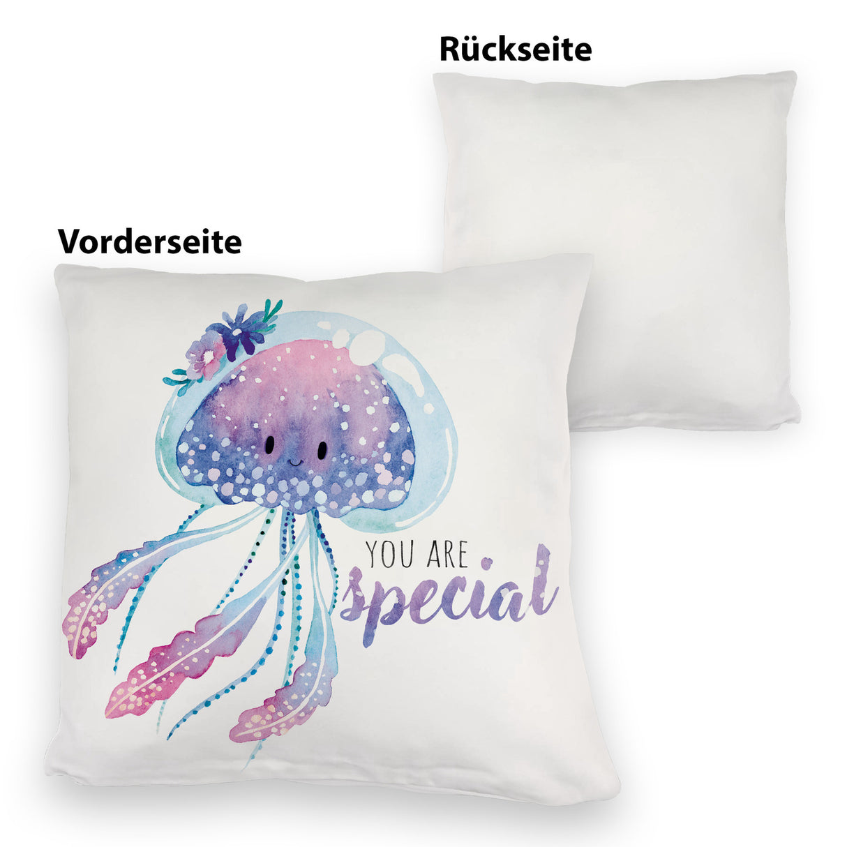 Qualle Kissen mit Spruch You are special