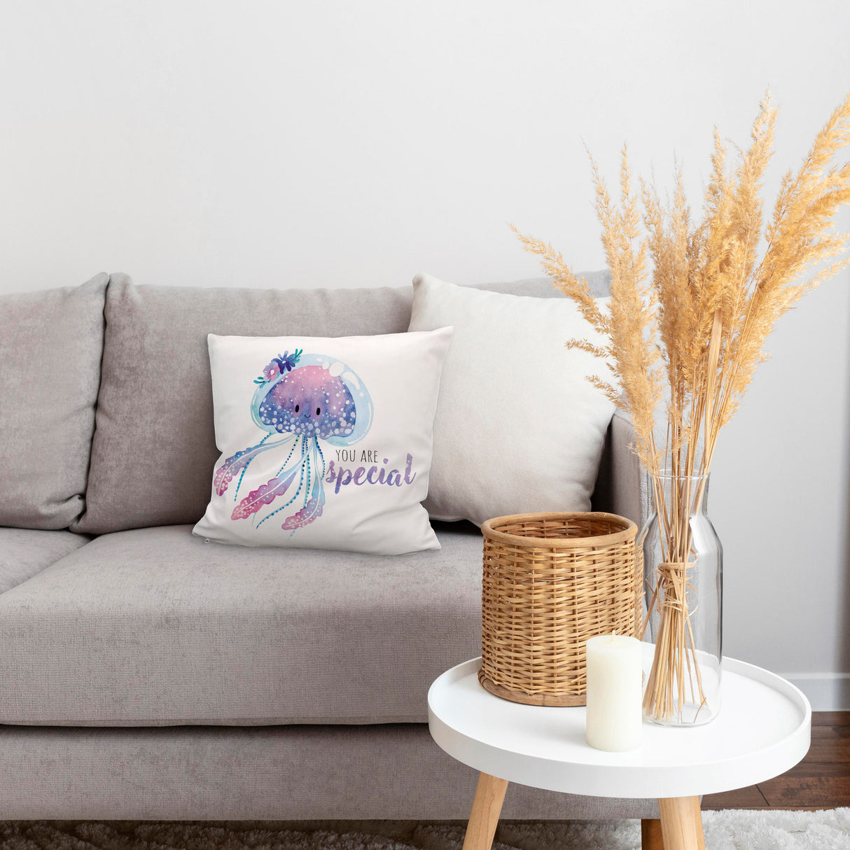 Qualle Kissen mit Spruch You are special
