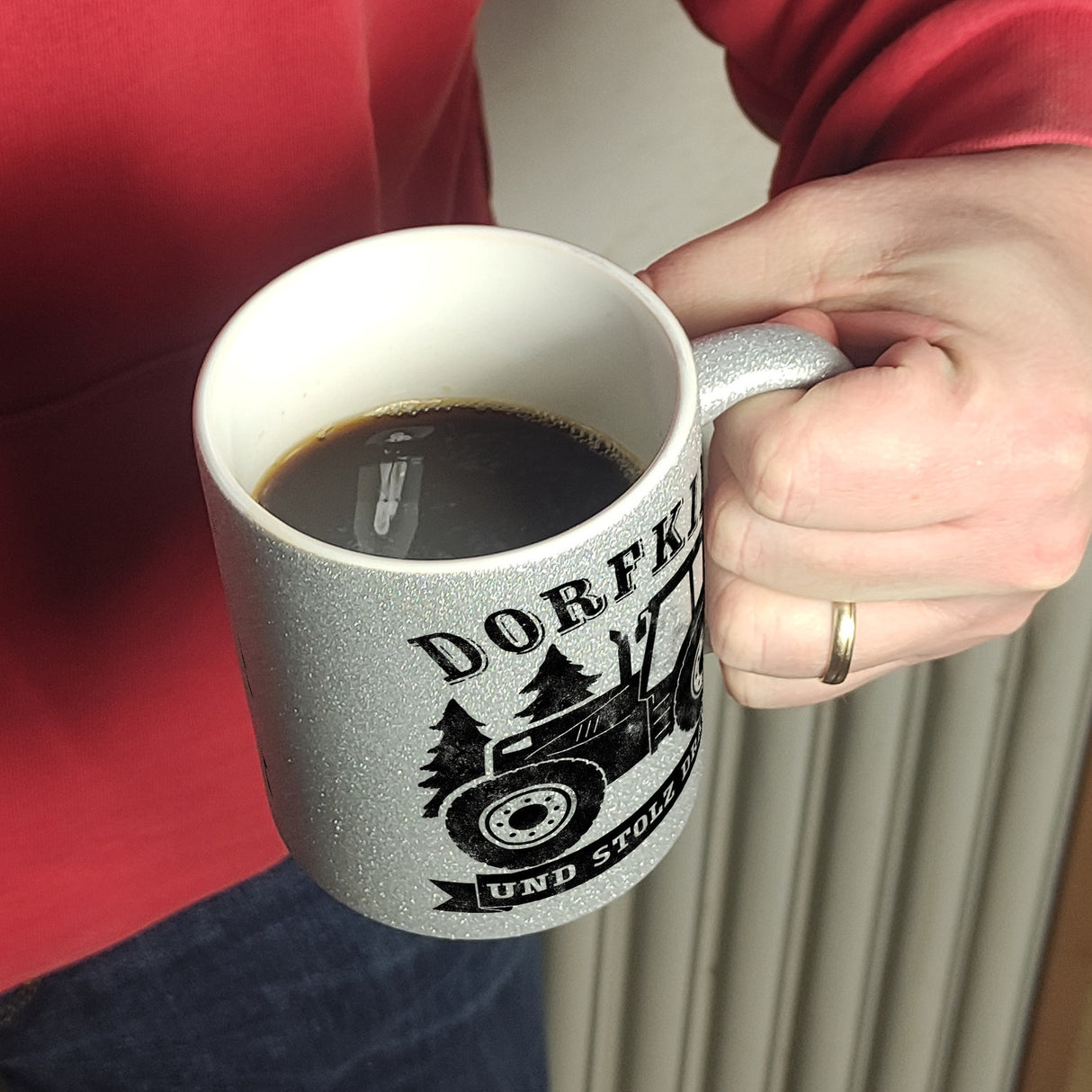 Dorfkind und stolz drauf Trecker Kaffeebecher