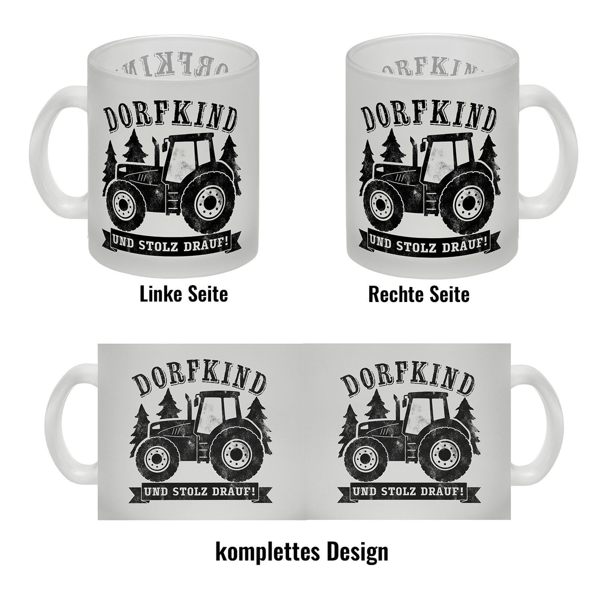 Dorfkind und stolz drauf Trecker Kaffeebecher